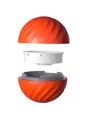 Balle de jeu intelligente orange pour chat avec texture en spirale, vue éclatée - Coque de Remplacement Orange 72mm (Sans Balle)