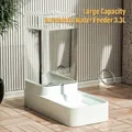 Automatischer 3,3-l-Wasserspender für Haustiere mit transparentem Tank für Katzen und Hunde - Wasserspender / 3.3L Fassungsvermögen