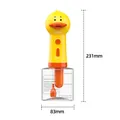 Máquina de espuma eléctrica de patito amarillo para baño de mascotas, 83x231mm size - Máquina de Burbujas Patito Amarillo / Amarillo