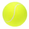 Balle de tennis classique en feutre jaune fluo pour l'entraînement interactif des chiens - Balle de Tennis Surdimensionnée 24CM / Modèle Gonflable
