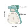 Grote draagbare beige opvouwbare hondenpoepschep met duidelijke metrische en Engelse maten - L / Beige