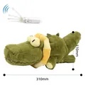 Gioco di peluche interattivo a forma di coccodrillo verde per cani con vibrazione - Coccodrillo con Ciambella / Confezione Scatola a Colori