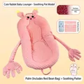 Lit d'apaisement rose pour bébé en forme de lapin avec fonction de tapotement - Style Lapin Rose à Tapotement / 55x55x5cm Compressé Sous Vide / Rose