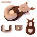 Cojín anti-reflujo para recién nacidos con diseño de ciervo para alimentación cómoda - Pequeño Ciervo Estilo Básico / Almohada y Soporte para Pies en U