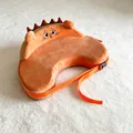 Cojín de lactancia ajustable con diseño de león en felpa naranja bordada - Pequeño León Naranja / 58cmx40cmx10cm / Naranja
