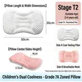 Dimensiones de la almohada refrescante Grado 7A para niños de 3 a 6 años de edad - 3-6 Años (Altura 2,5/4 cm) / Rosa (Etapa T2)