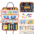 Educational toddlers felt busy board for early learning with alphabet and shape puzzles - Style 21; 22*28