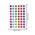 Holographic glitter star stickers sheet 17x10cm for kids rewards and DIY crafts - Star Shape (C1068B) / 1 Sheet