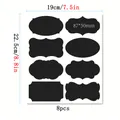 Etichette adesive in PVC per lavagna cancellabili 8 pezzi per foglio 19x22,5cm casa - Forme Decorative (C792)