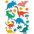 Colorful cartoon dinosaur wall stickers for nursery and children's room decoration - Dinosaur Style A (HY102A) / 22*30cm