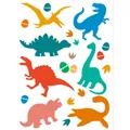 Set of colorful cartoon dinosaur wall stickers for kids bedroom self-adhesive decor - Dinosaur Style B (HY102B) / 22*30cm