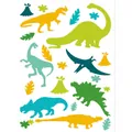 Colorful cartoon dinosaur wall sticker set featuring various dinosaurs for nursery decor - Dinosaur Style D (HY102D) / 22*30cm