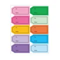 Colorful self-adhesive gift name tag stickers with To and From fields for gift wrapping - Tag Shape (A62) / A62 Deep Blue Sakura / Multicolor