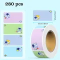 280pcs cartoon astronaut name labels, PVC self-adhesive colorful stickers for handwriting - Astronaut Series (C357) / 280 Pieces/Pack