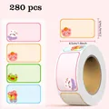 280pcs waterproof cartoon name stickers for handwriting, cute animal label roll - Cute Animal Series (C358) / 280 Pieces/Pack