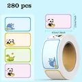 Set of 280 colorful cartoon animal name label stickers for kids school supplies - Dinosaur Panda Series (C359) / 280 Pieces/Pack