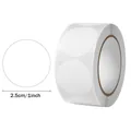Étiquettes autocollantes circulaires blanches de 1 pouce pour sceller les enveloppes - 500 Pièces/Paquet / Blanc