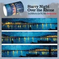 5cm breites Van Gogh Sternennacht über der Rhone Impressionist Kunst Washi Tape - Impressionistischer Ölgemäldestil (C914) / 50mmx2m / Van Gogh Sternennacht über der Rhone