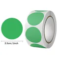 Rouleau de 500 autocollants ronds verts, étiquettes adhésives de 1 pouce pour sceller - Vert