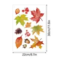 Pegatinas estáticas de hojas de arce otoñales de 22x30cm para decoración de vidrios - Estilo A295 / 22*30cm por Hoja
