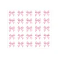Vel met 25 roze aquarelstrikstickers voor cadeauverpakking en decoratie - Roze Aquarel Strik (A310) / 25 Stuks/Verpakking (20x19cm)