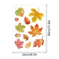 Pegatinas estáticas de hojas de arce de otoño en acuarela 22x30cm dimensiones hoja - Estilo A297 / 22*30cm por Hoja