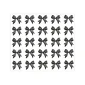 Vel van 25 elegante zwarte strikstickers voor geschenkverpakkingen en DIY-decoratie - Zwarte Strik (A311) / 25 Stuks/Verpakking (20x19cm)