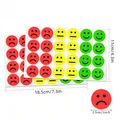Sheet of colorful emoji reward stickers for kids featuring happy and sad faces. - 3 Colors Emoji (Happy/Neutral/Sad) (C539) / Single Sheet (11x18.5cm)