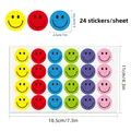 Colorful smiley face stickers sheet for kids rewards decoration 24 pieces per sheet - 6 Color Mixed Smiley (C681) / Single Sheet (11x18.5cm)
