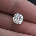 Brillante moissanita suelta corte cojín color EF para creación de joyas personalizadas - 6.5x6.5mm (1.5ct) / Color DF