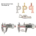 Hip-Hop-Buchstabe P Anhänger aus 925er Silber mit Moissanit-Steinen - Buchstabe P / Anhänger Ohne Kette (Mit GRA Geschenkbox) / Silber
