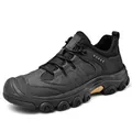 Scarpa da trekking da uomo resistente con suola morbida antiscivolo e maglia traspirante - 38 / Nero (2985)