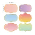 Detail view of colorful gold foil palace style gift tags with size markings 76.2x50.8mm - Palace Style(A63) / A63