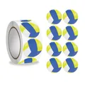 Détail des autocollants de récompense motif volley-ball en rouleau pour décorations enfants - Volley-ball / 500 Pièces/Paquet (2.5cm)