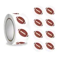Gedetailleerde weergave van een rol American football-stickers en ronde etiketten - Rugbybal / 500 Stuks/Verpakking (2.5cm)