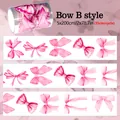 Detailansicht der rosa Aquarell-Schleifenmuster auf PET-Klebeband für DIY-Scrapbooking - C922(C922)