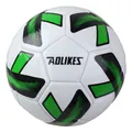 Pallone da calcio da allenamento misura 3 con motivi verdi e neri su bianco - Verde / Pallone Taglia 3 (Per Bambini)