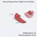 Miniatur-Modell simulierter geschmorter Hähnchenflügel, 3,8 cm lang, Spielzeug-Dekor. - 3,8 cm Kleiner geschmorter Hähnchenflügel