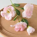 Rama de Lisianthus artificial rosa premium estilo pintura al óleo Monet para bodas - Lisianthus / Rosa