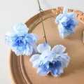 Peonía artificial azul y blanca estilo Monet para decoración de bodas - Peonía de 3 cabezas / Azul