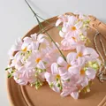 Flores artificiales rosa claro estilo Monet para decoración elegante de bodas - Hortensia silvestre / Rosa