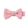 Adorable pinza para el pelo con lazo de cinta rosa hecha a mano para niñas pequeñas - Rosa (150)