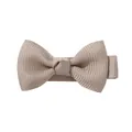 Elegante pinza para el pelo con lazo de cinta de falla beige para niñas y accesorios - Beis (823)