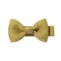 Pinza para el pelo hecha a mano con lazo de cinta amarillo mostaza para niños. - Amarillo Jengibre (687)