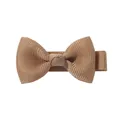 Lazo para el pelo de cinta de grosgrain marrón claro hecho a mano para niñas - Camel (812)