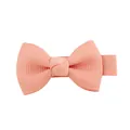 Lazo de pelo hecho a mano en cinta de grosgrain rosa coral para niños accesorio de moda - Rosa Coral (720)