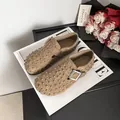 Sabots cloutés en daim pour femme avec bride à boucle métallique et doublure polaire - 34 / Doublure Simple / Kaki