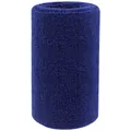 Athletic royal blue terry cloth sweatband for wrist protection and moisture wicking - Blue / 11cm*8cm