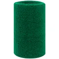 Durable green terry cloth athletic sweatband for intense sports and fitness workout - Green / 11cm*8cm