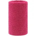 Rose pink sports terry cloth sweatband for wrist protection and sweat absorption. - Deep Rose Red / 11cm*8cm
